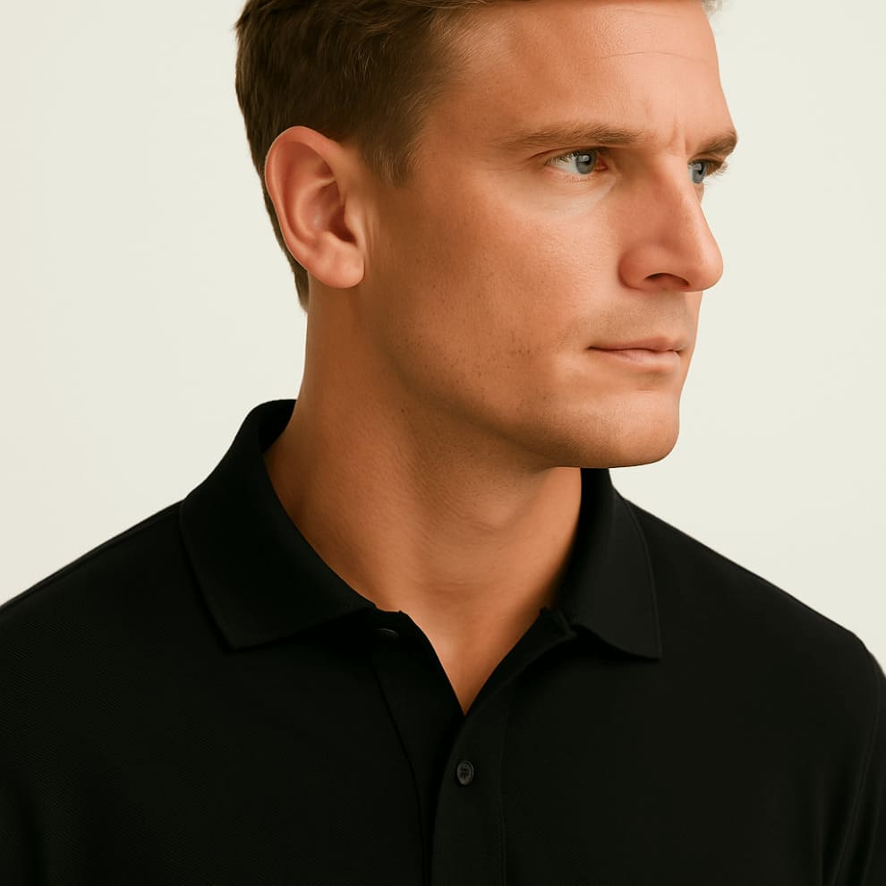 Kit 2 Polos Piquet Algodão Pima