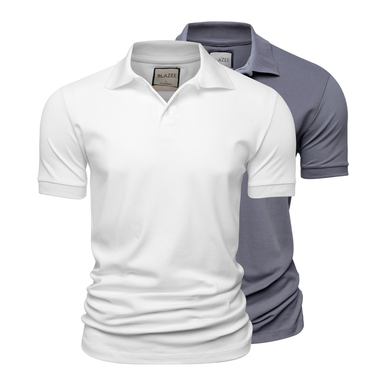 Kit 2 Polos Piquet Algodão Pima